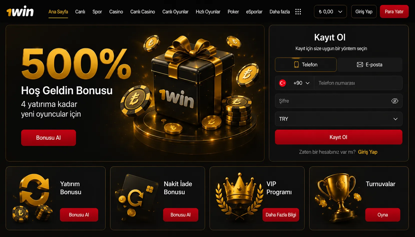 1win login: her ekrandan aynı hesaba ulaşmak